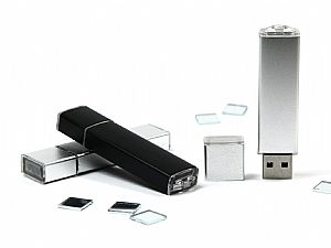 Günstiger USB Stick aus Aluminium mit Logo edler Stick