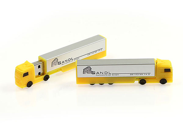 LKW truck gelb USB-Stick Transport Logistik, USB-Truck