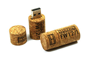 Echter Korken als USB-Stick Natur USB Stick, Kork USB Stick