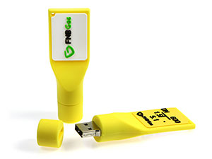 USB Gaspfosten mit integriertem USB-Stick
