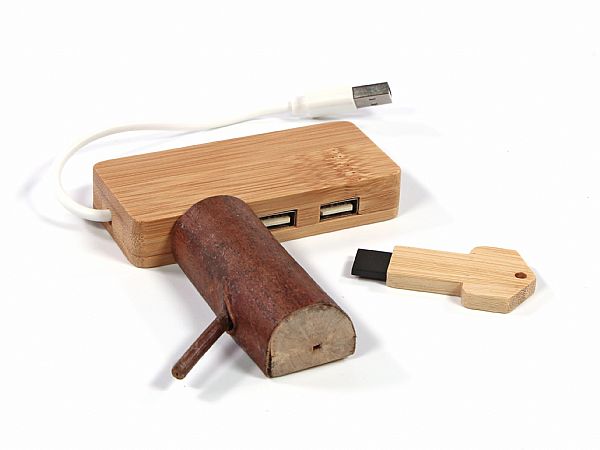 USB Hub Bambus