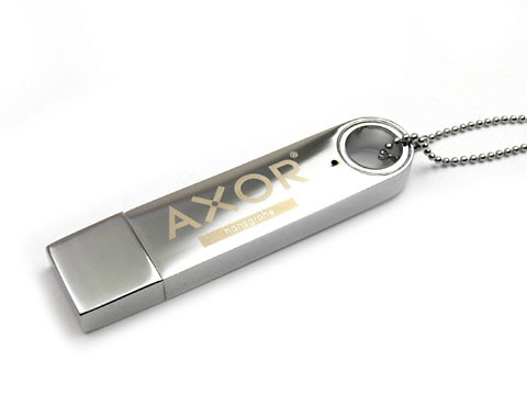 Axor Metall-12 USB-Stick hochglanz graviert, Metall.12