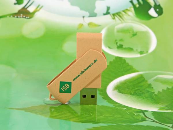 usb stick twister pla natur biokunststoff öko individuell digitaldruck