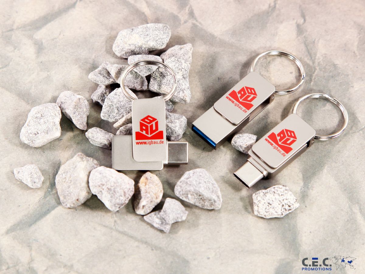 mini usb stick highspeed usb c mit logo branding