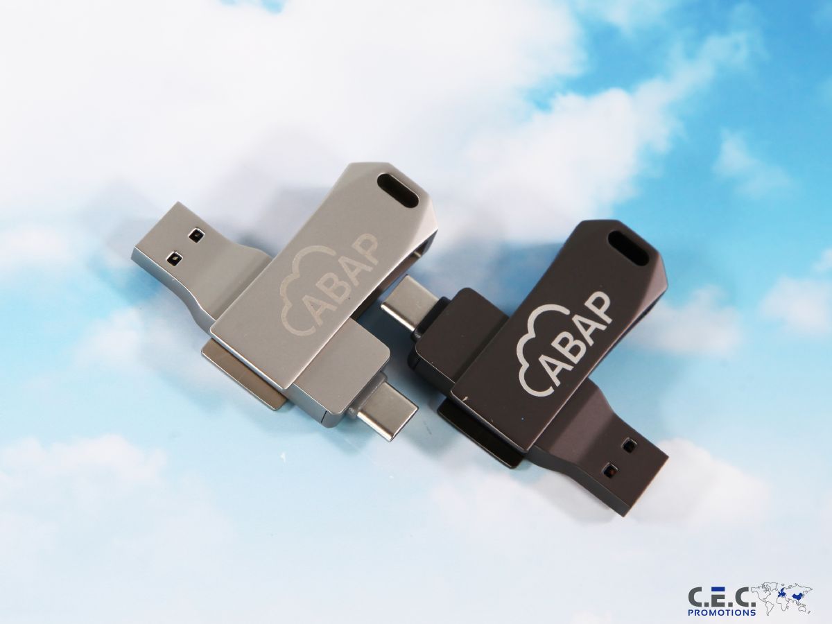 usb c stick dualanschluss otg twister logogravur