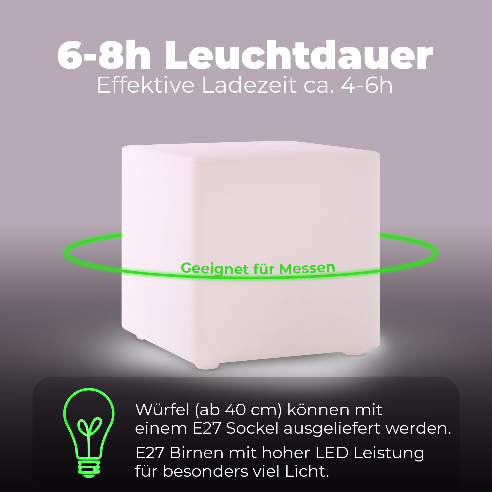 LED Cubes für Messen und Veranstaltungen mit viel Licht